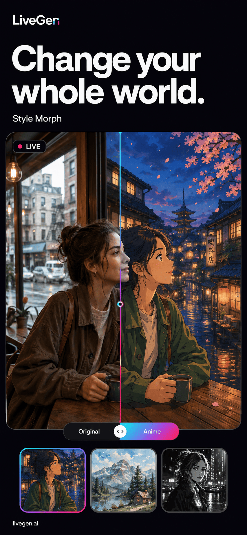 LiveGen screenshot