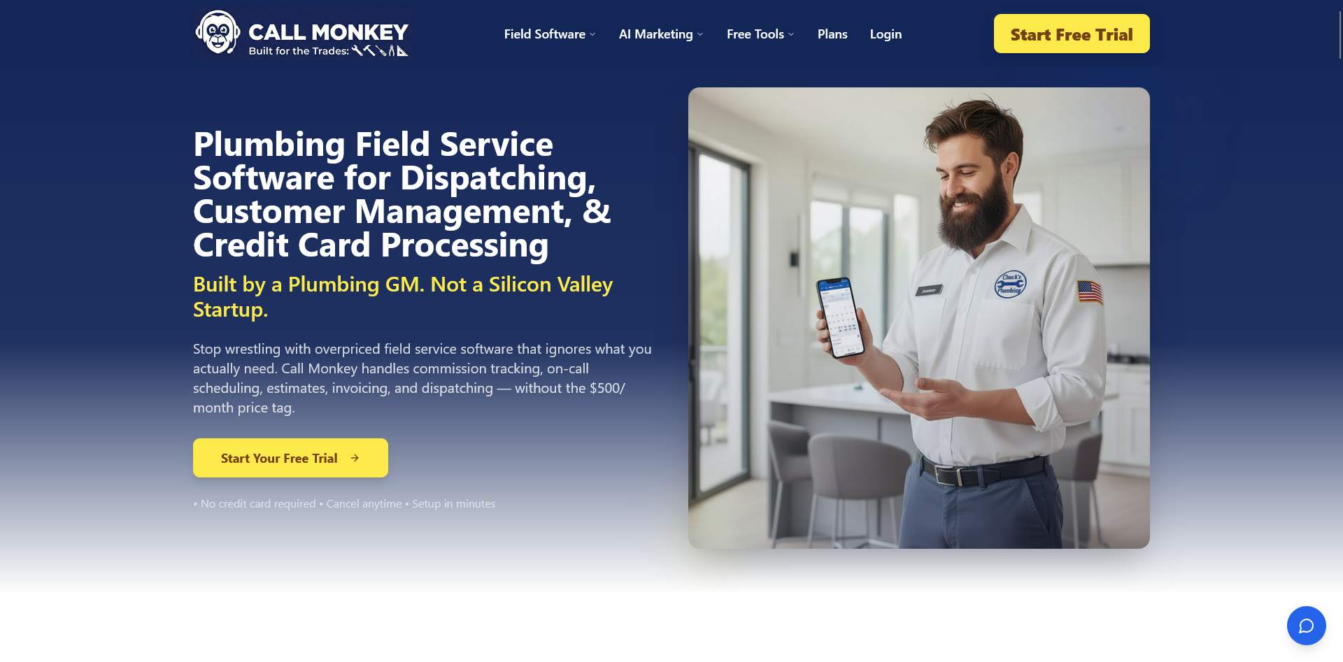Call Monkey Home Service Software screenshot