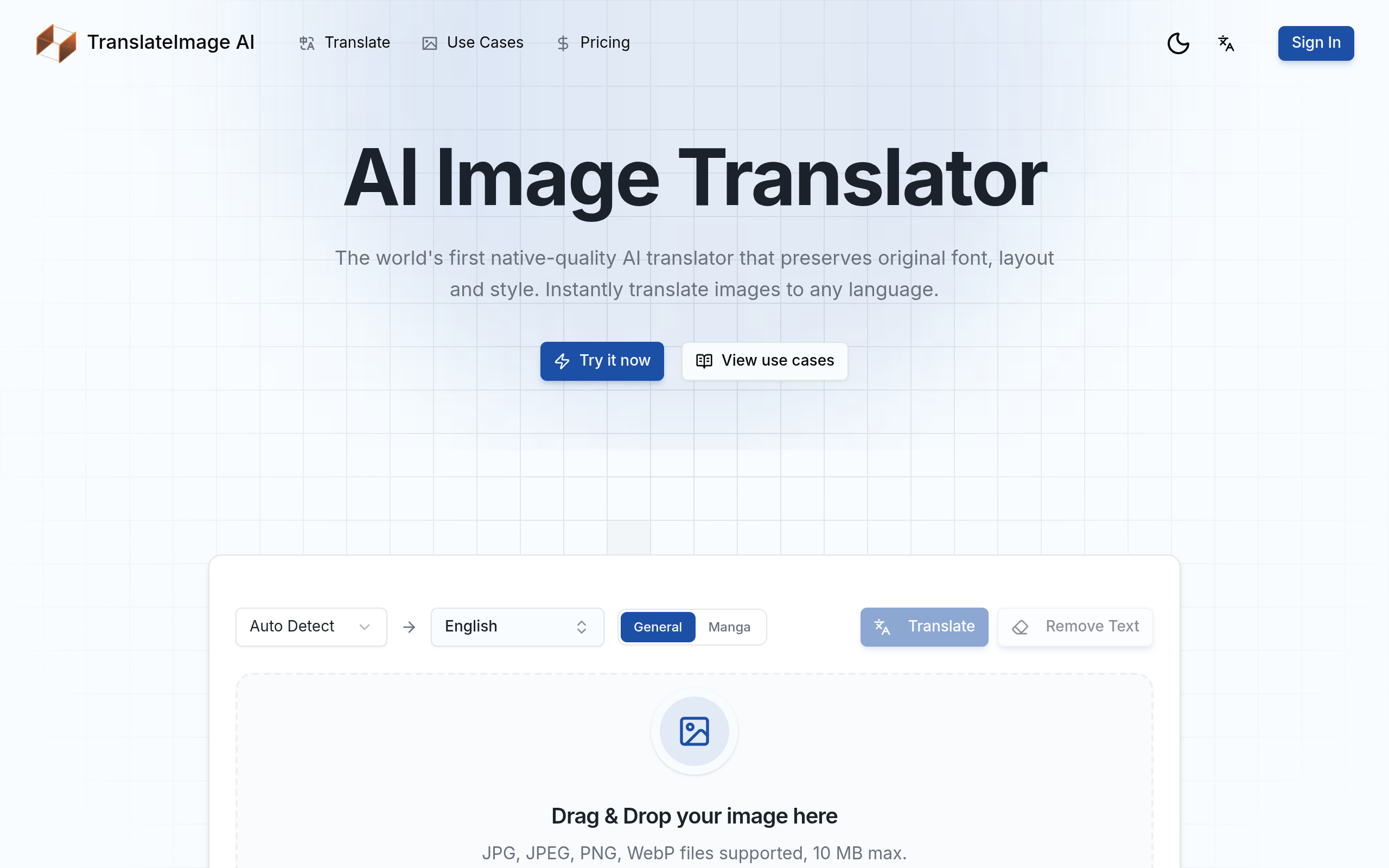 TranslateImage AI screenshot