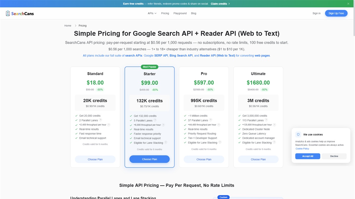 SearchCans screenshot