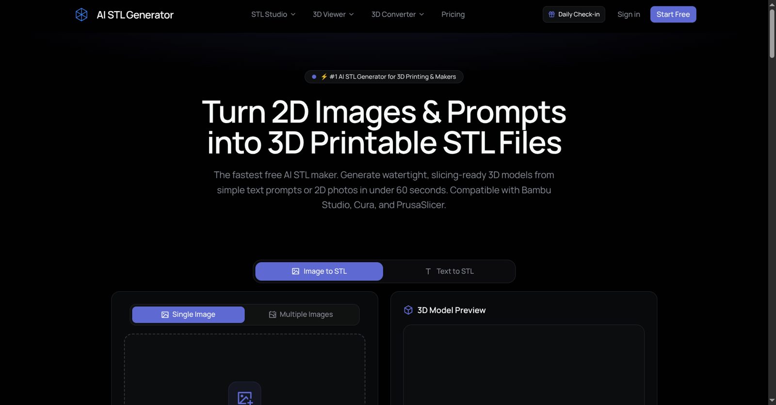 AI STL Generator screenshot
