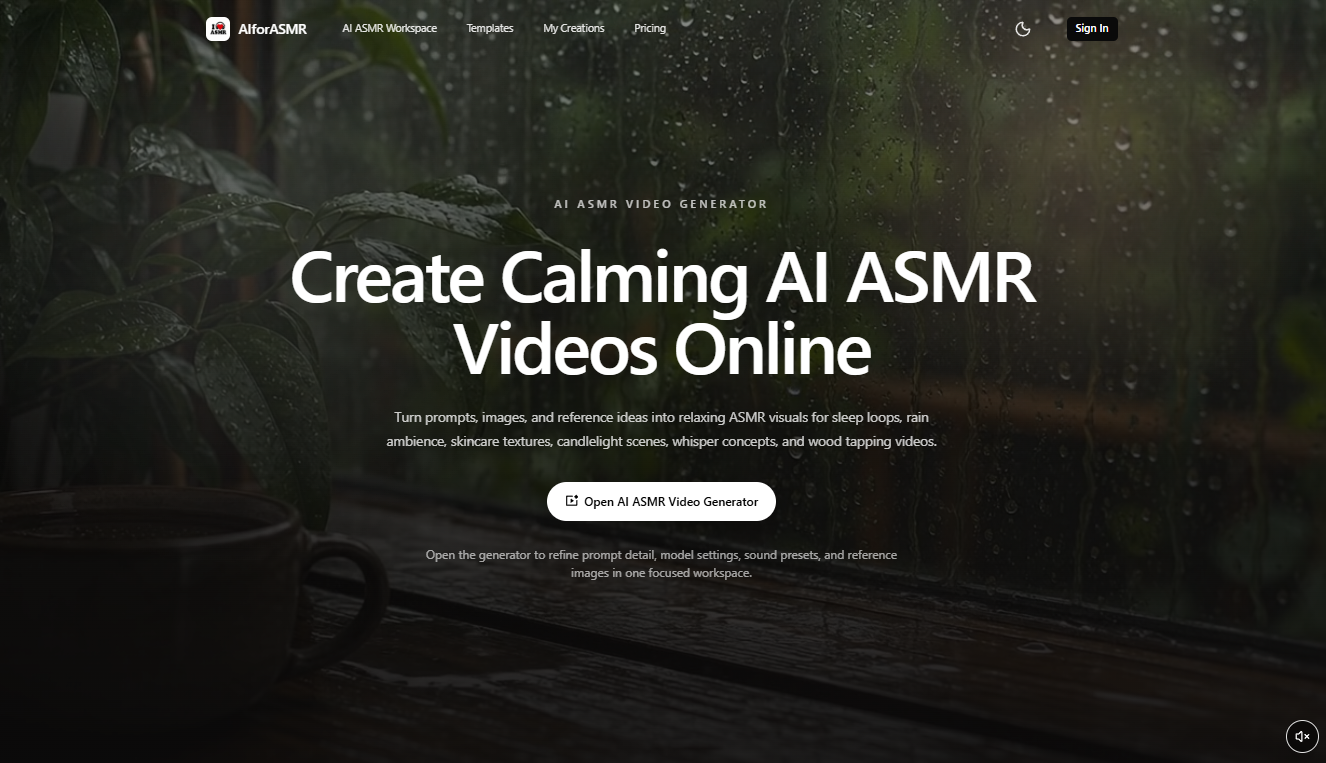 AIforASMR screenshot