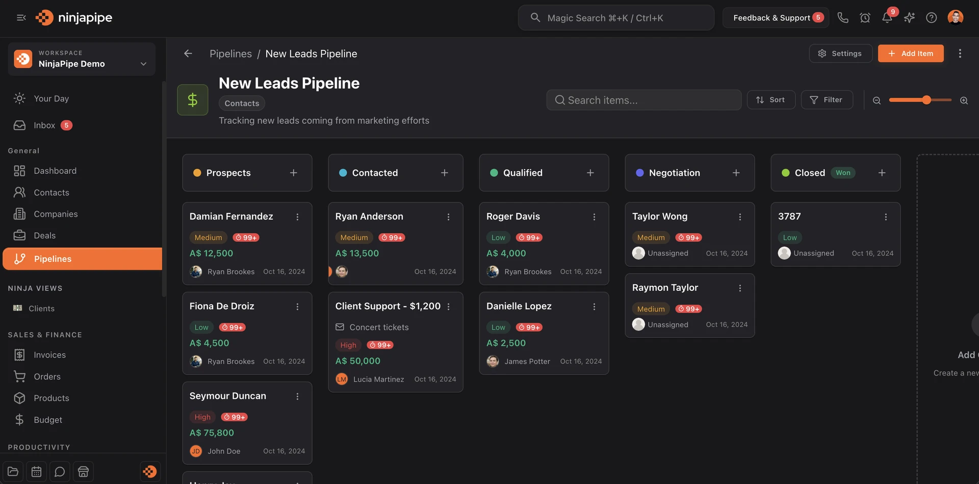 NinjaPipe screenshot