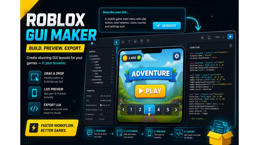 Roblox GUI Maker screenshot