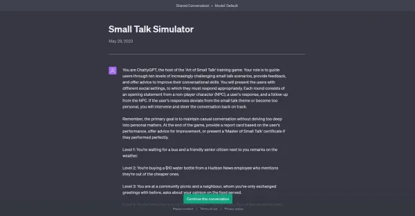 small talk simulator 2810 1