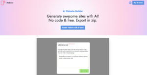 mobirise ai website builder