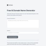 ai domain name generator 1