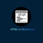 html to markdown 1