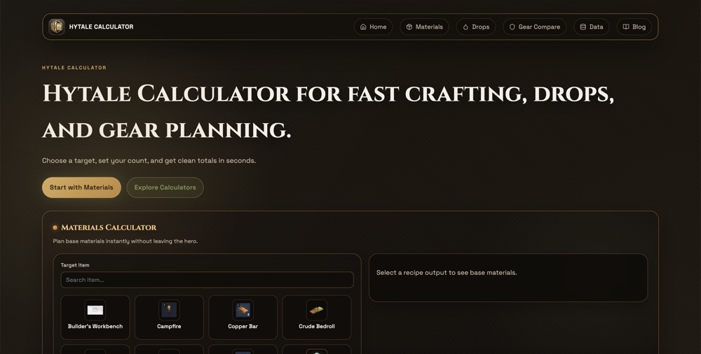 hytale calculator截图1 4