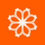 logo over orange bg 1
