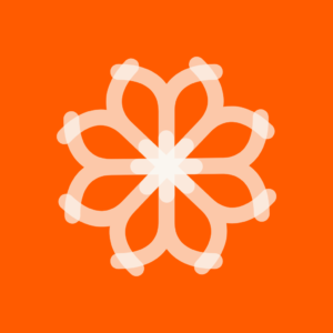 logo over orange bg 4