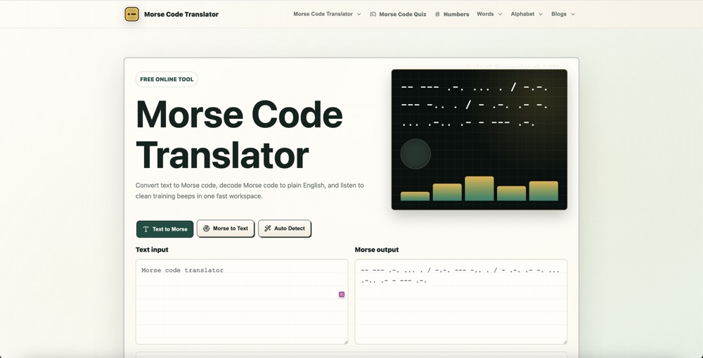 morse code translator截图1 2